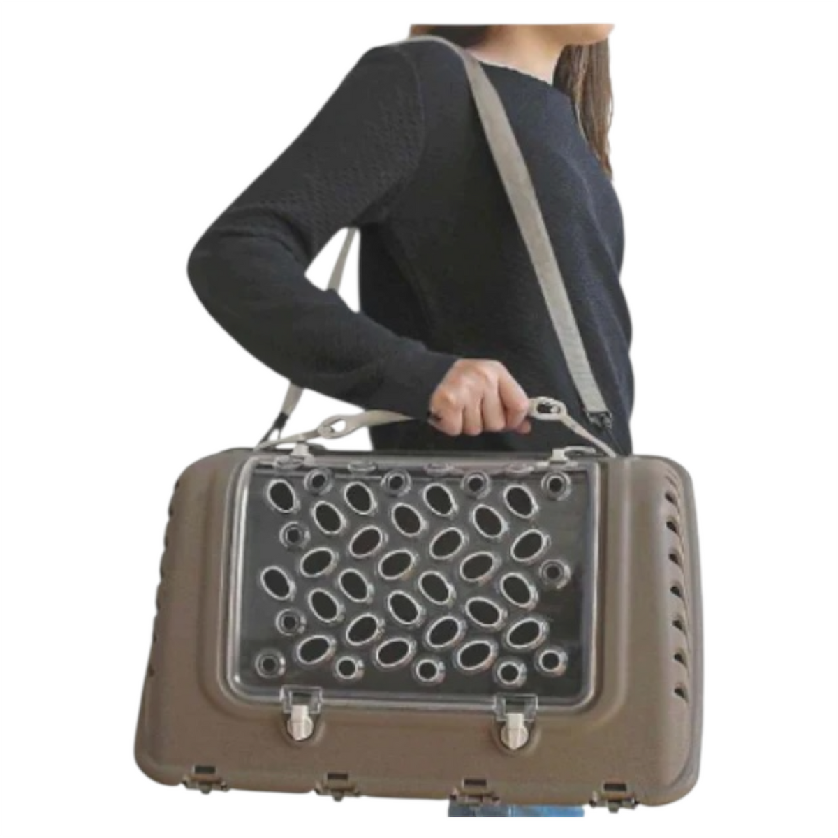 LEOPET Trasportino P-Bag con tracolla