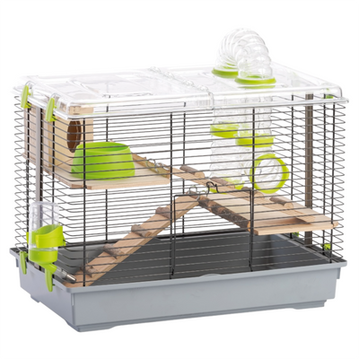 LEOPET Gabbia per Criceti e Roditori Pino Natura