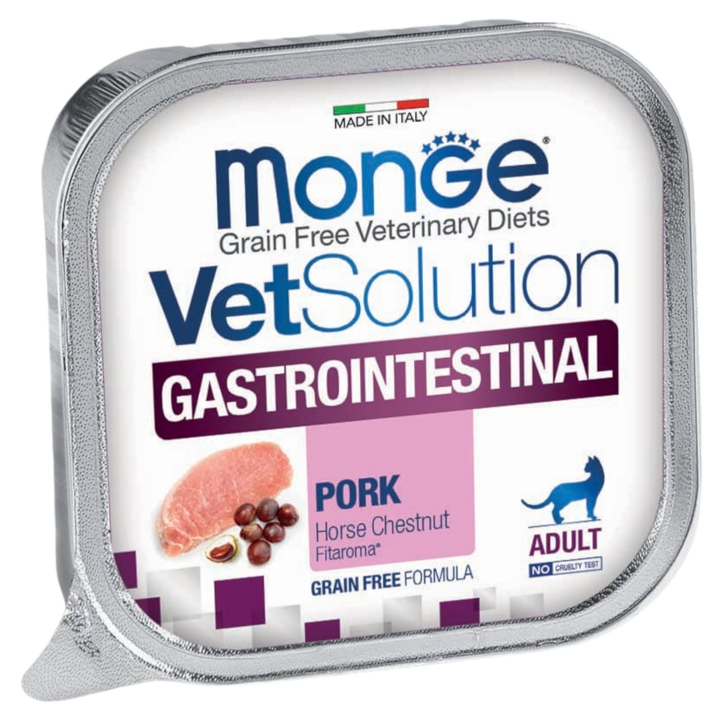 MONGE Vet Solution Gatto Gastrointestinal Maiale 100gr