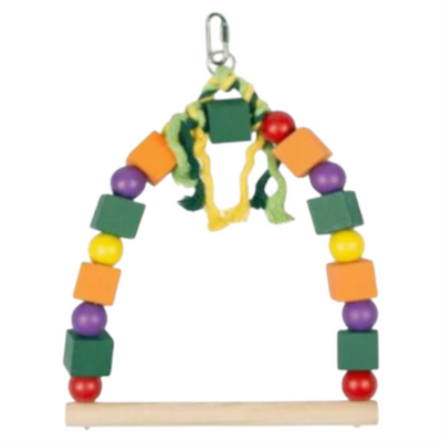 LEOPET Altalena in Legno Colorato 29 cm