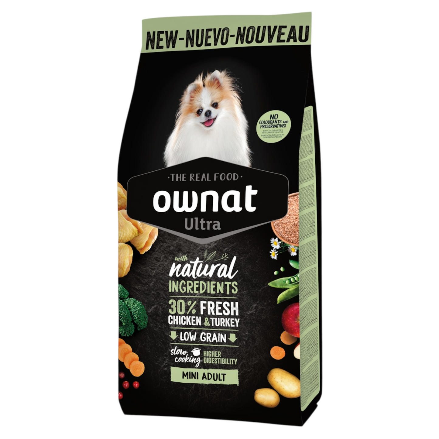 OWNAT Ultra Cane Mini Adult Low Grain 3Kg