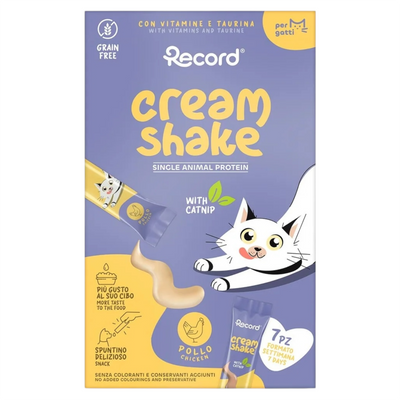 RECORD Snack Gatto Cream Shake Pollo 7pz
