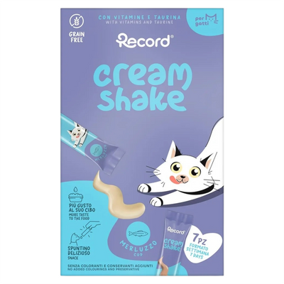 RECORD Snack Gatto Cream Shake Merluzzo 7pz