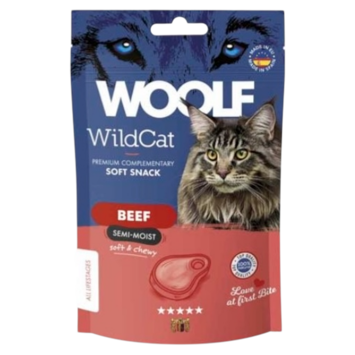 WOOLF Snack Gatto Soft Manzo 50gr