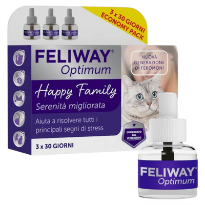 CEVA Gatto Feliway Optimum Ricarica 3x48ml