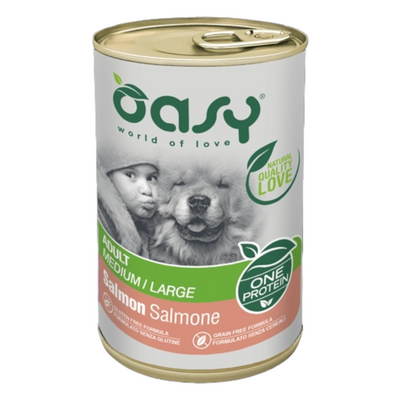 OASY One Cane Medium Adult Salmone 400gr