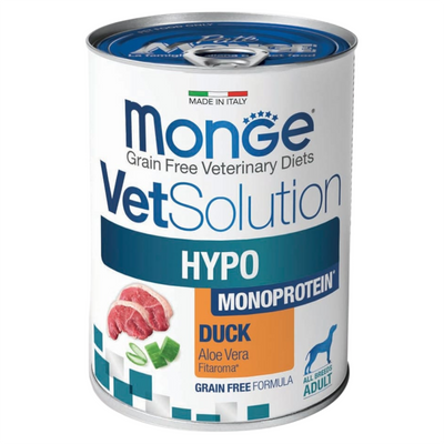 MONGE Vet Solution Cane Hypoallergenic Anatra 400Gr