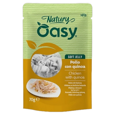 OASY Gatto Natury Soft Jelly Pollo con Quinoa 70gr