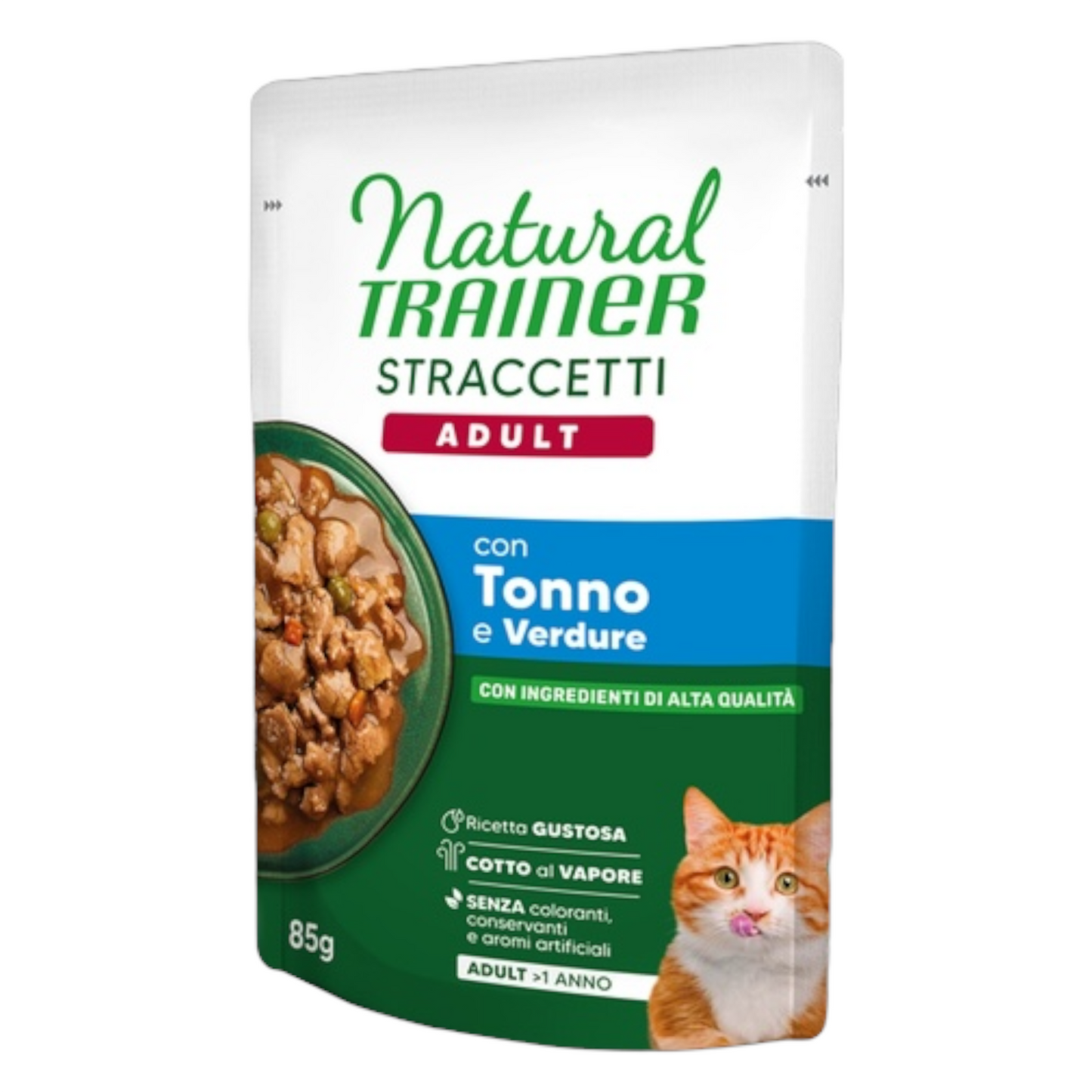 TRAINER Gatto Straccetti con Tonno e Verdure 85gr