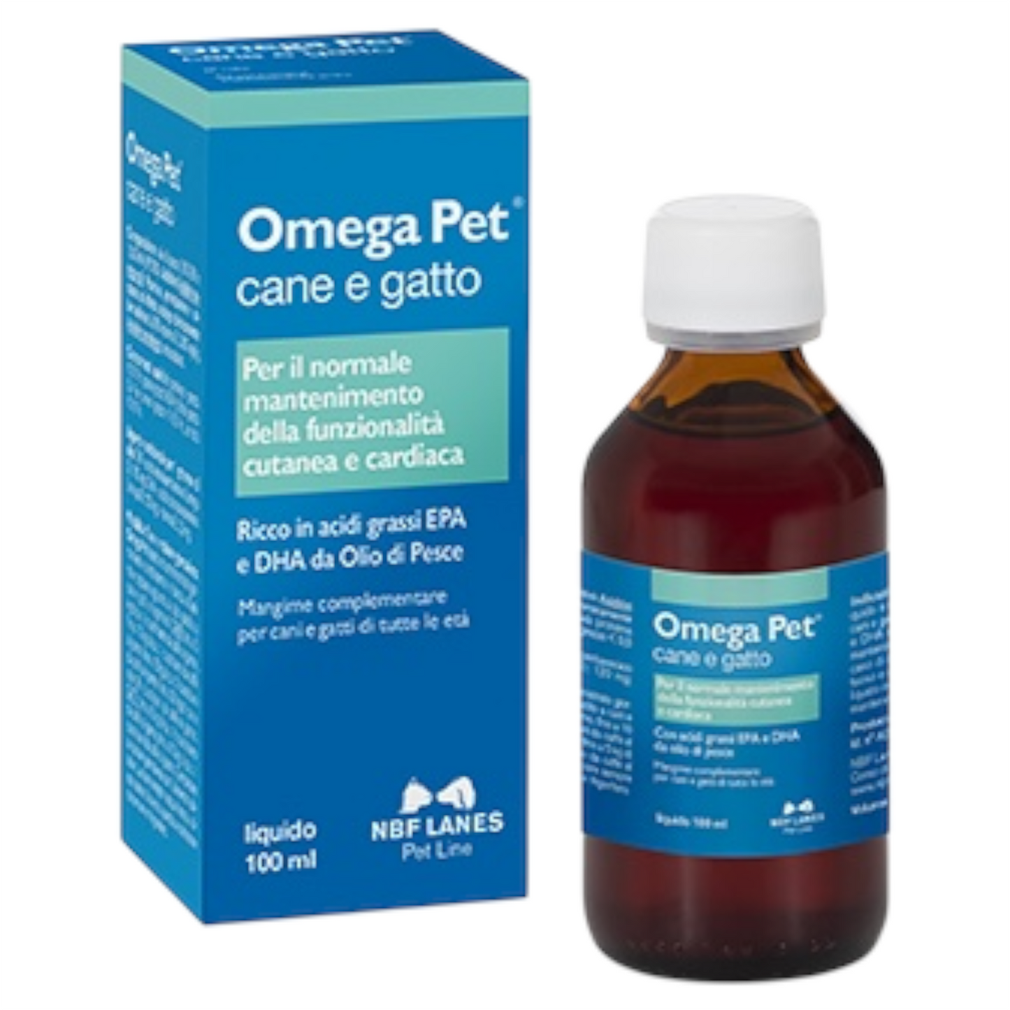 NBF LANES Omega Pet Liquido Cane e Gatto 100ml