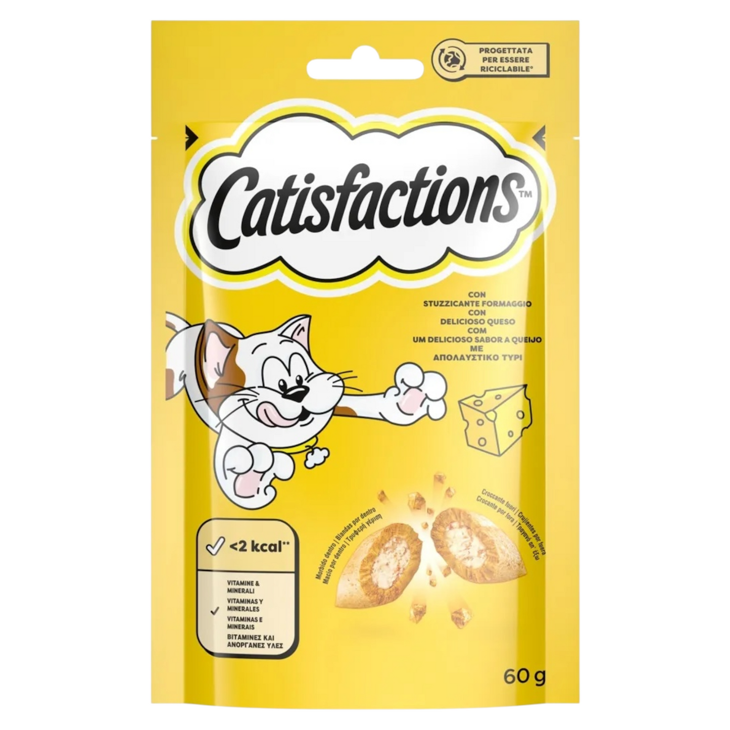 CATISFACTIONS Crunchy al Formaggio 60gr