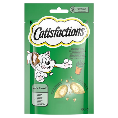 CATISFACTIONS Crunchy all'Erba Gatta 60gr
