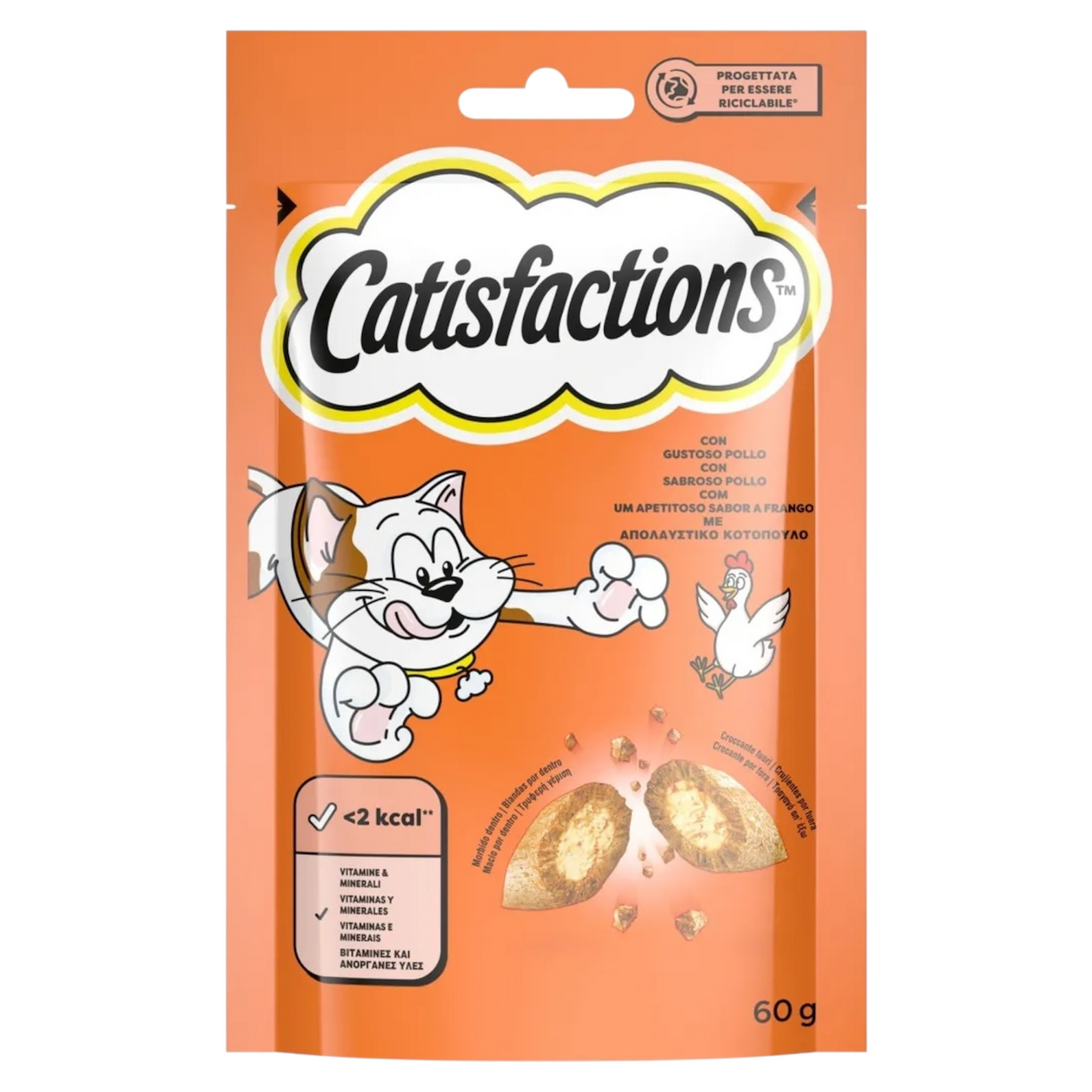 CATISFACTIONS Crunchy al Pollo 60gr