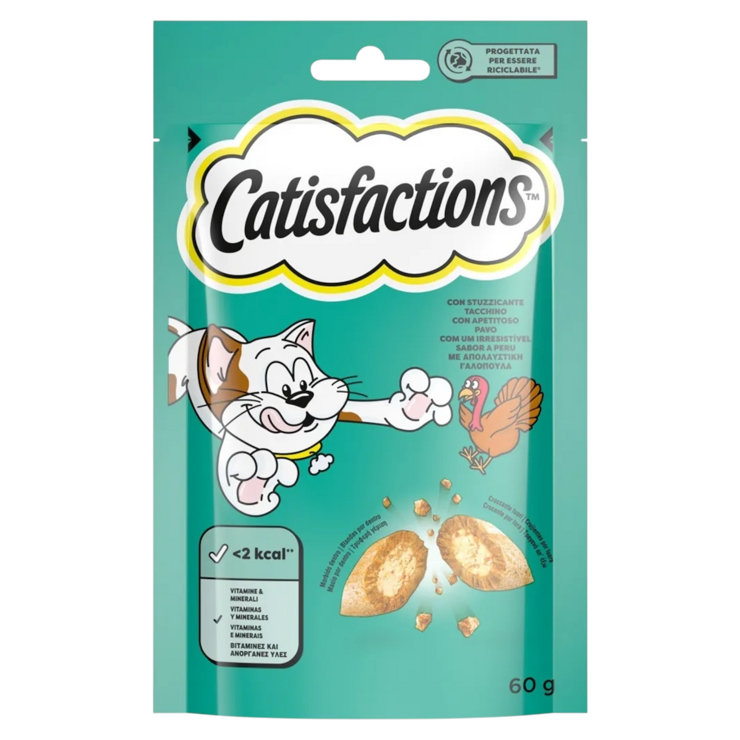 CATISFACTIONS Crunchy al Tacchino 60gr