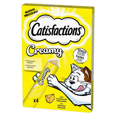 CATISFACTIONS Creamy al Formaggio 4x10gr