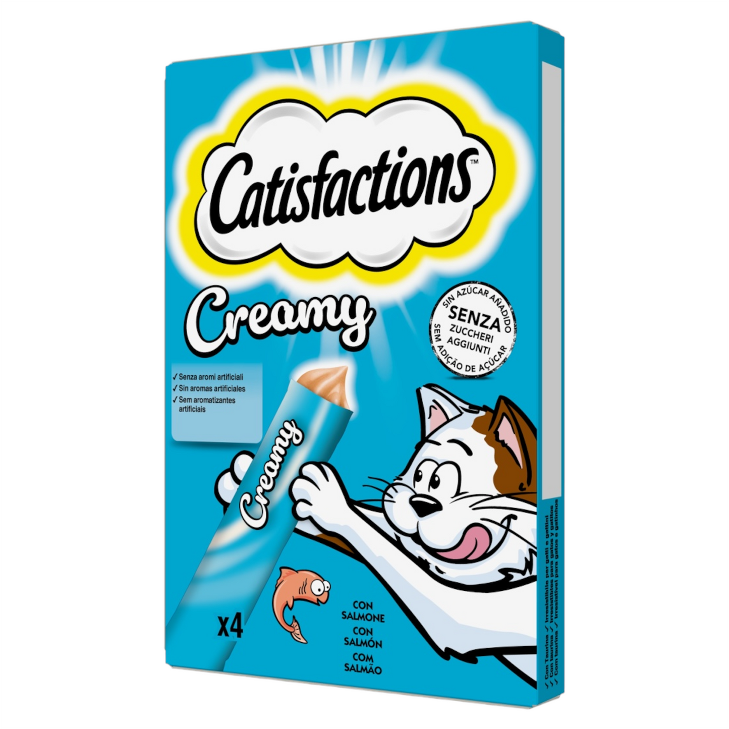 CATISFACTIONS Creamy al Salmone 4x10gr