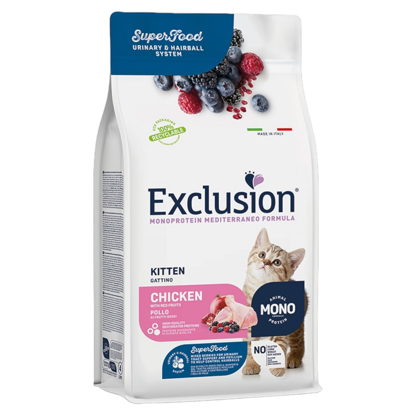 EXCLUSION Gatto Kitten Pollo 12Kg