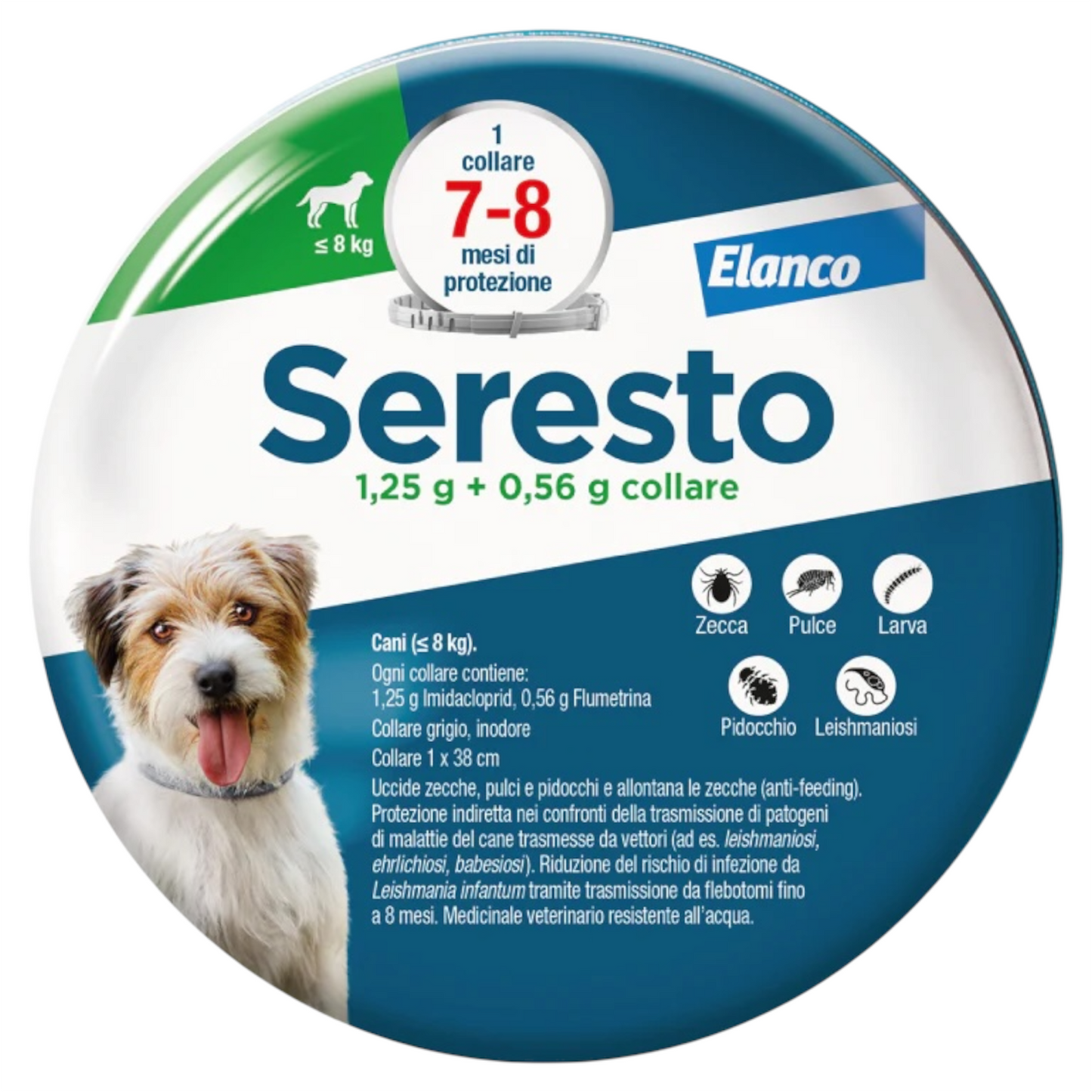 ELANCO Seresto Collare Antiparassitario fino a 8Kg