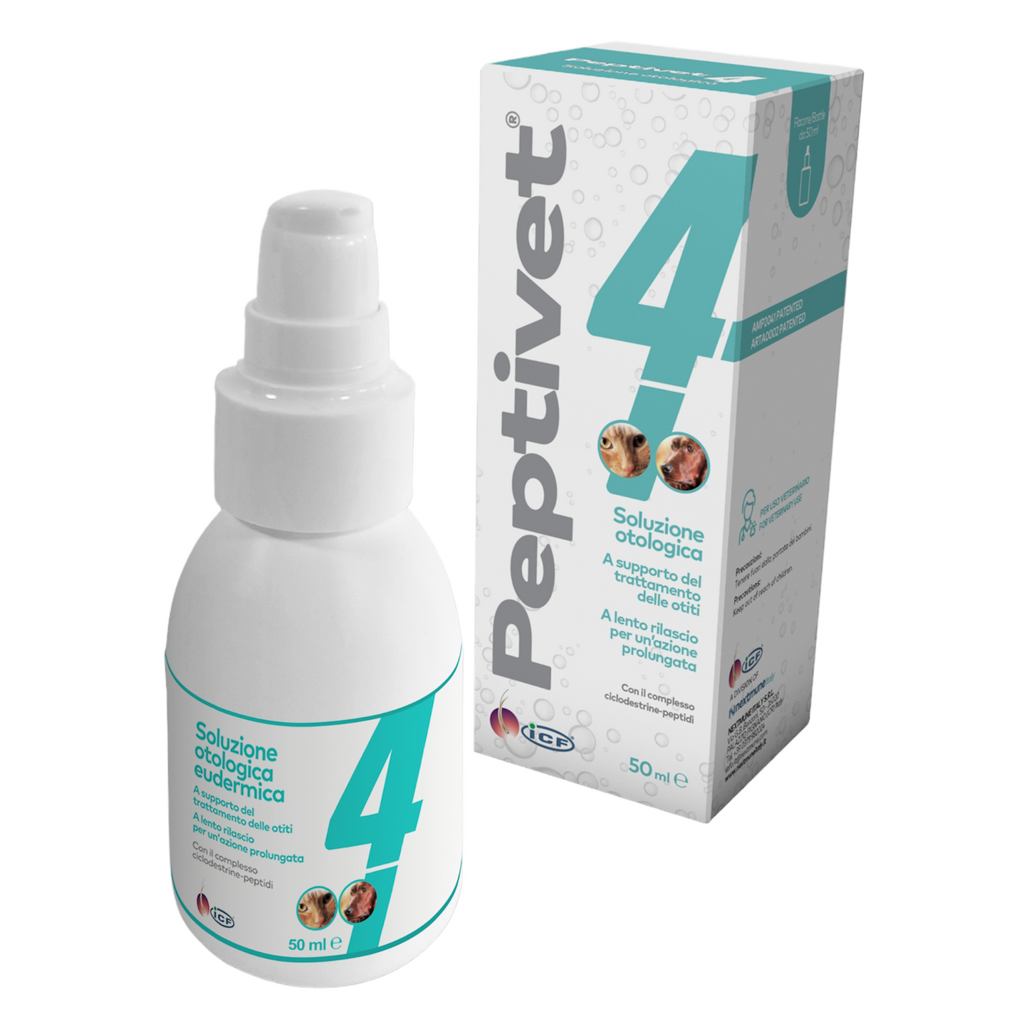 ICF Peptivet 4 Soluzione Otologica 50ml