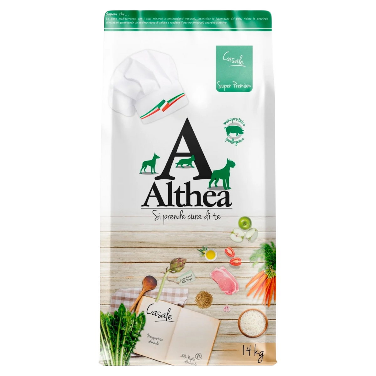 ALTHEA Cane Casale Monoproteico Hypo Maiale Medium/Maxi Adult 14Kg