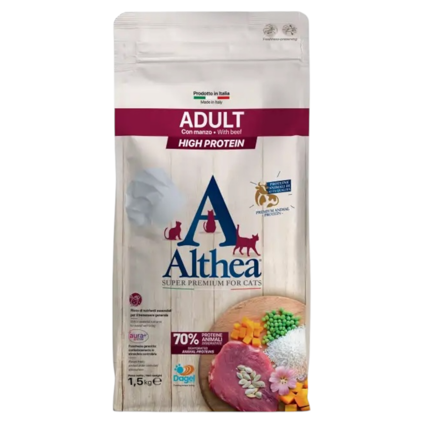ALTHEA Gatto Adult Manzo 1,5Kg