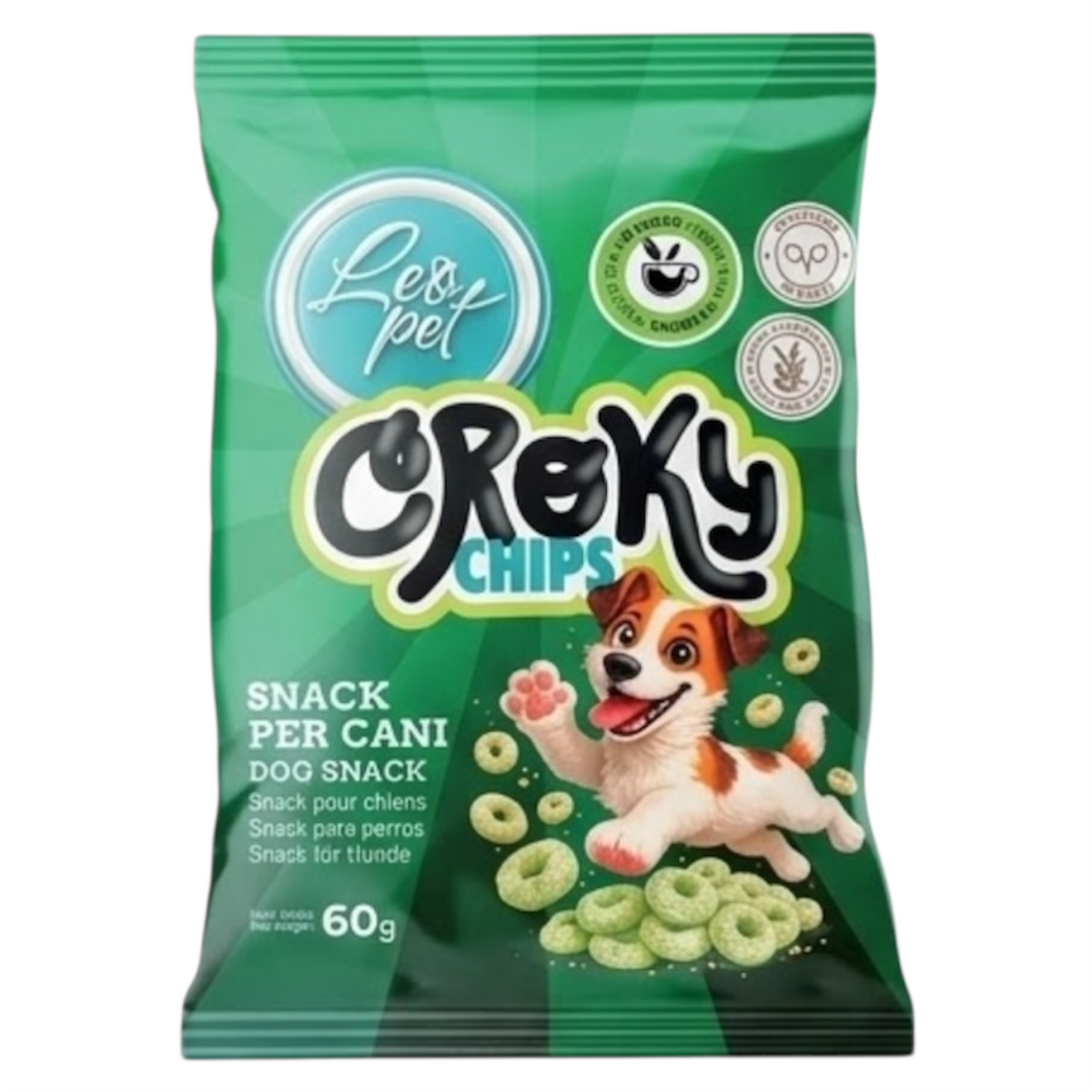 LEOPET Croky Chips al Tè Verde 60gr