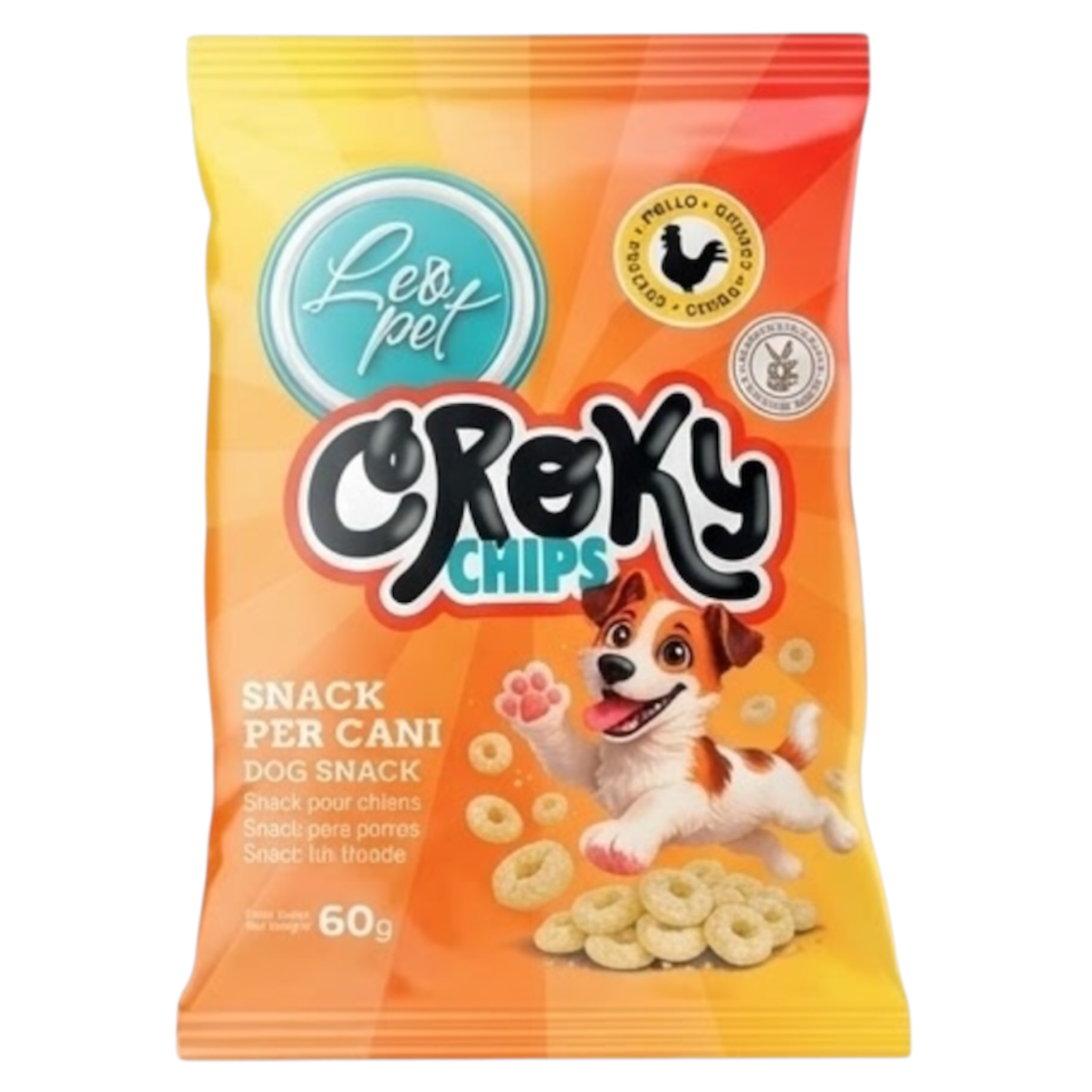LEOPET Croky Chips al Pollo 60gr