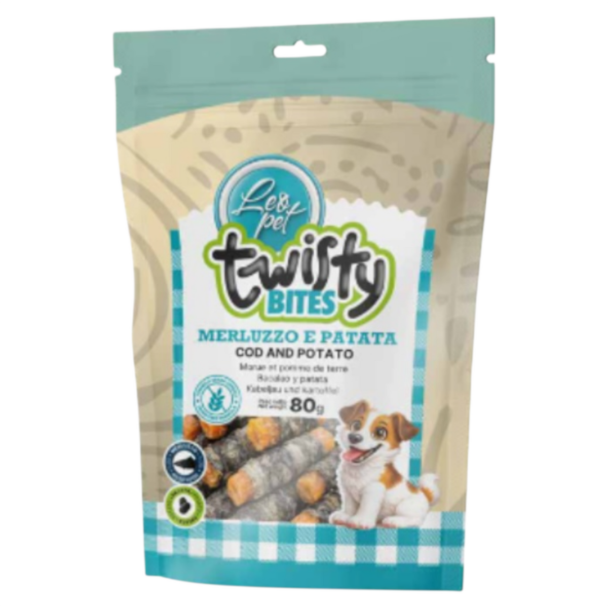 LEOPET Twisty Bites Merluzzo e Patata 80gr
