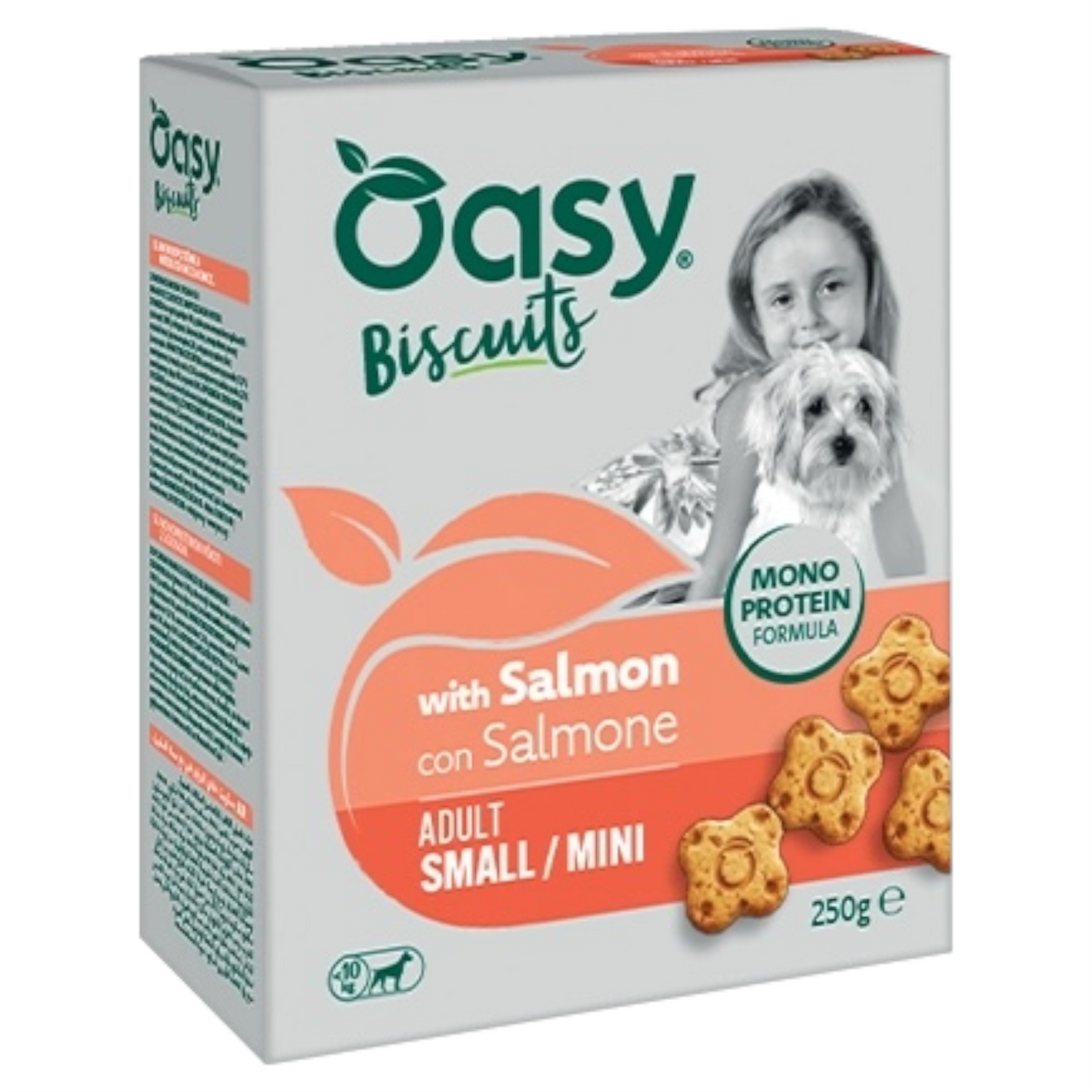 OASY Cane Biscotti Monoproteici Mini Adult Salmone 250gr