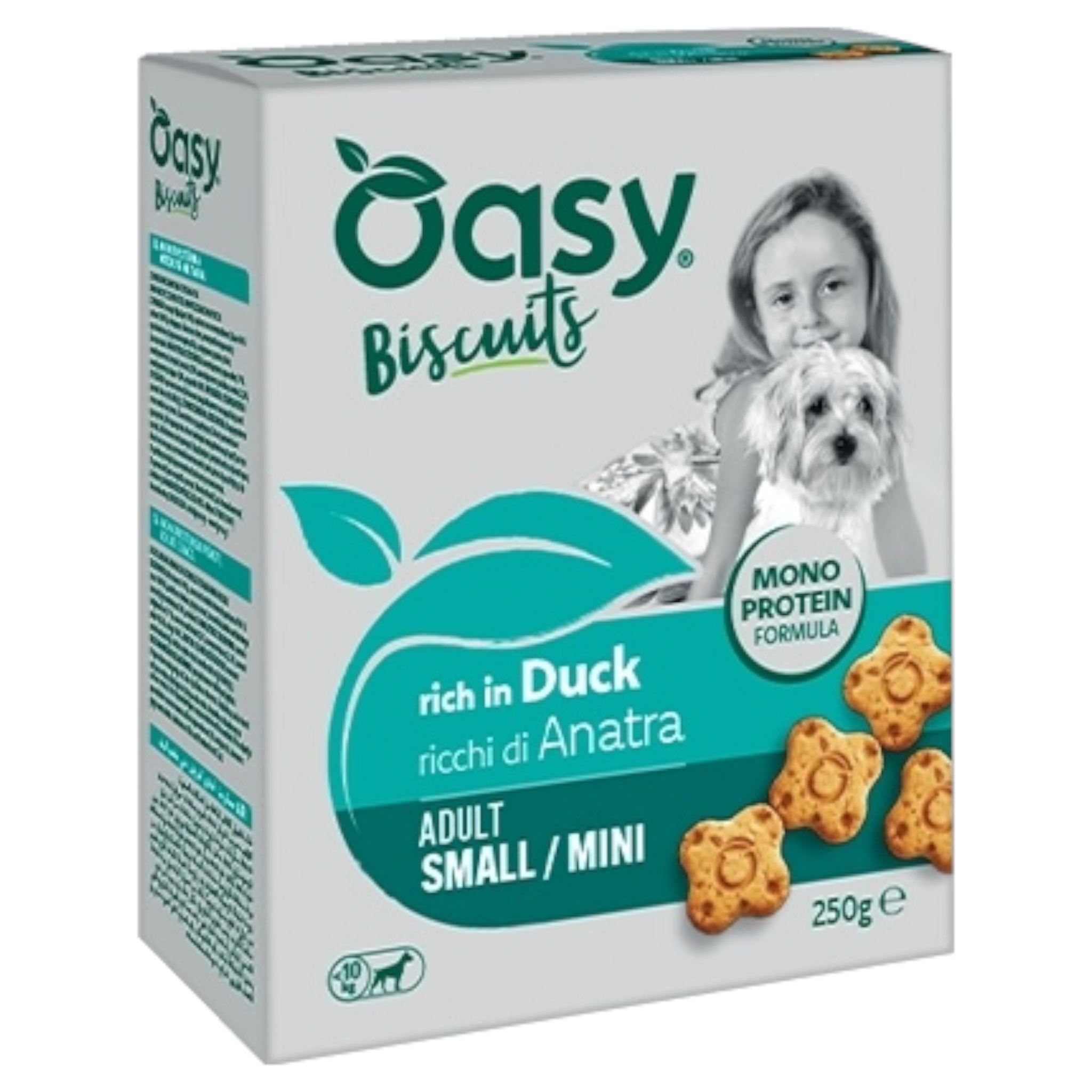OASY Cane Biscotti Monoproteici Mini Adult Anatra 250gr