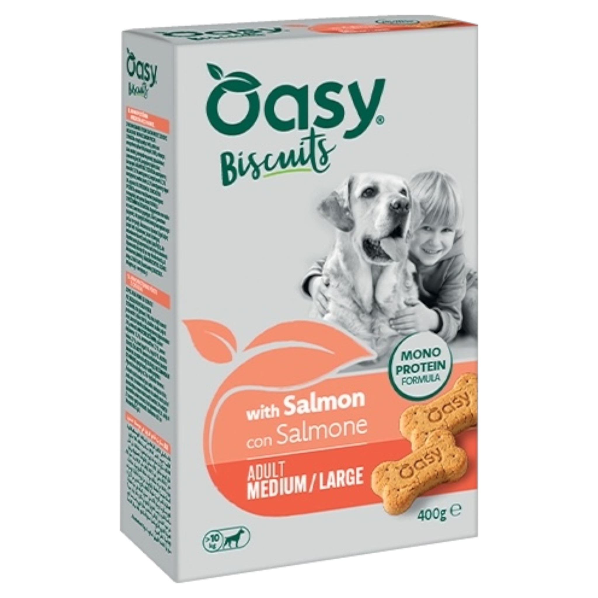 OASY Cane Biscotti Monoproteici Medium Adult Salmone 400gr