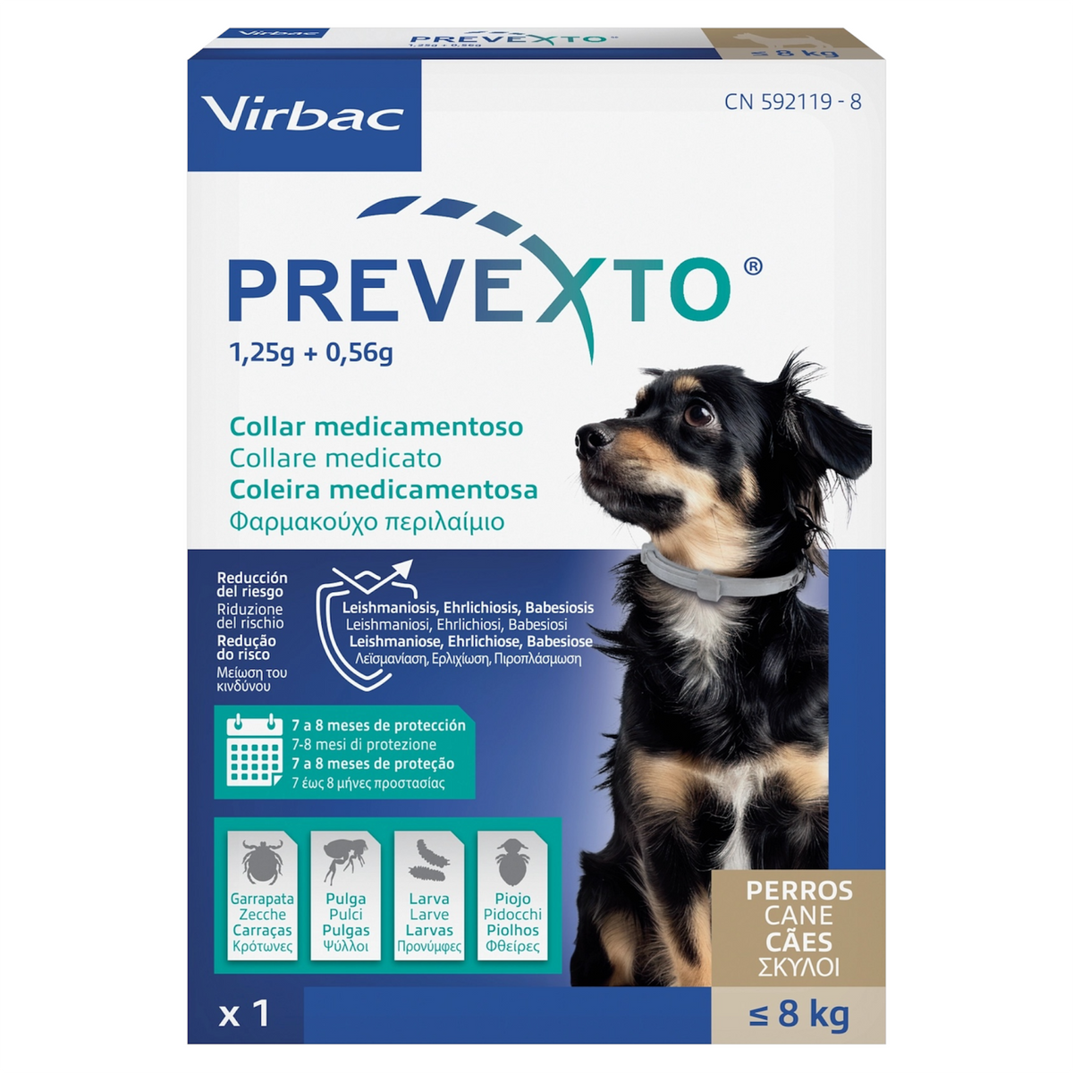 VIRBAC Cane Prevexto Collare Taglia S