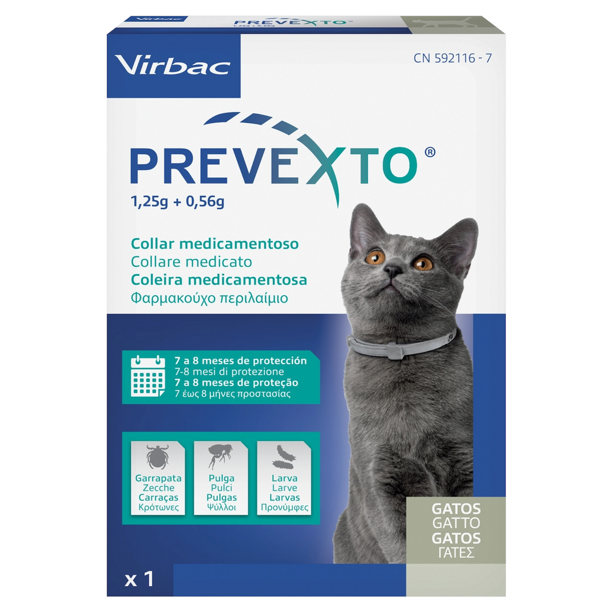VIRBAC Gatto Prevexto Collare 38 cm