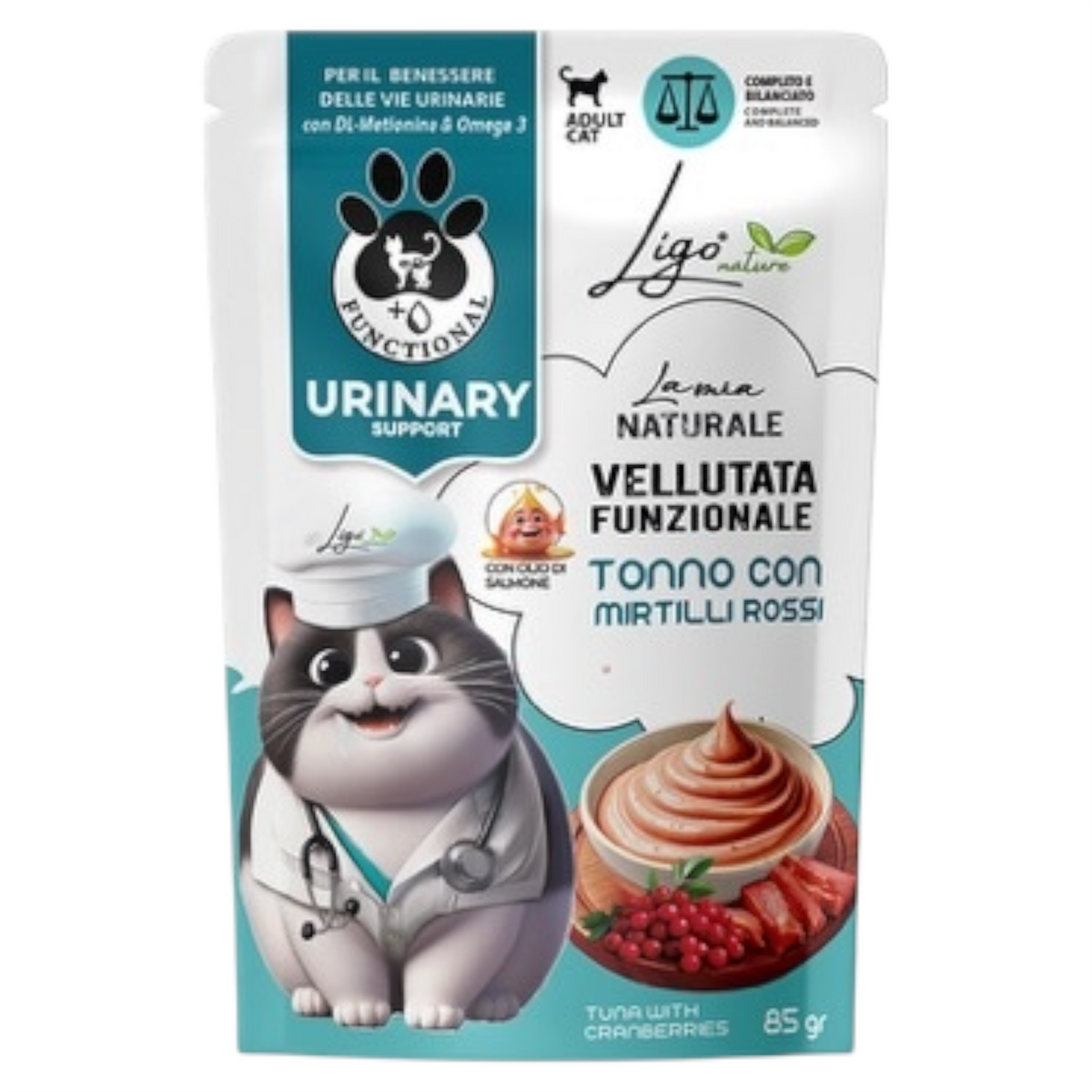 LIGO Vellutata Urinary Support Tonno con Mirtilli Rossi 85gr