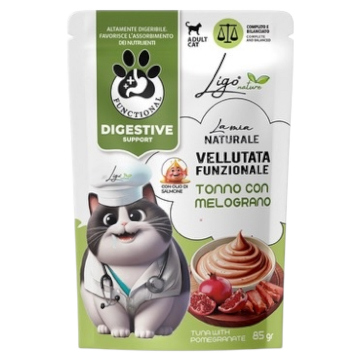 LIGO Vellutata Digestive Support Tonno con Melograno 85gr