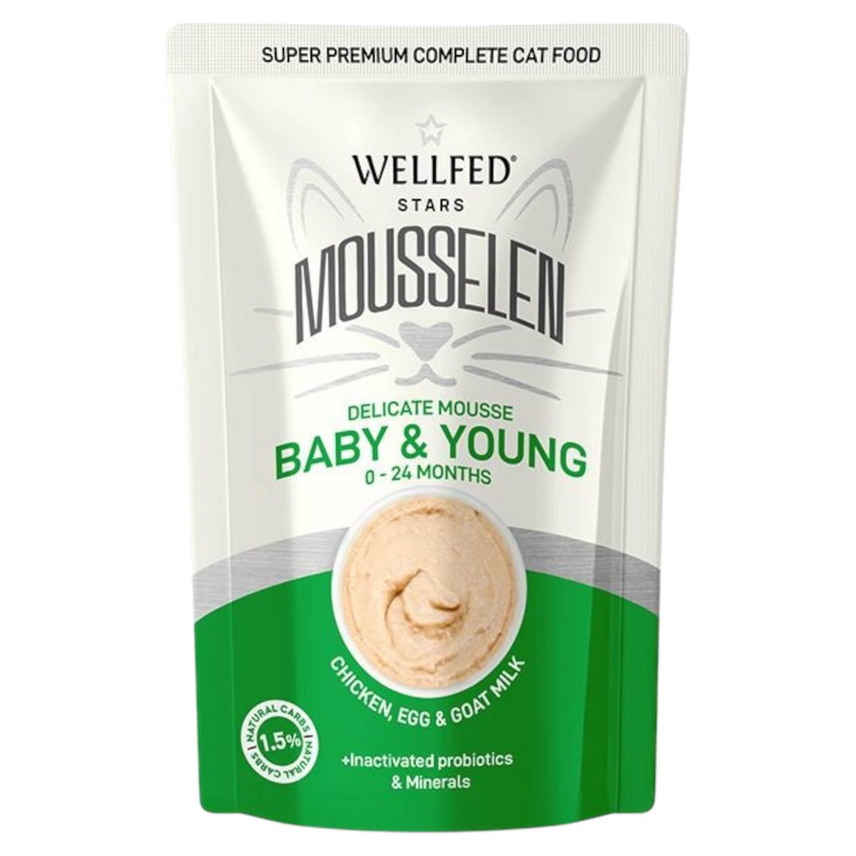 WELLFED Gatto Mousselen Baby & Young 40gr