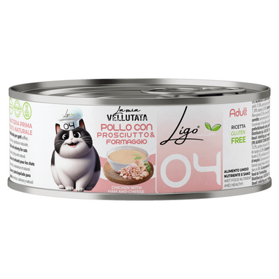 LIGO Vellutata Adult 04 Pollo con Prosciutto e Formaggio 85gr