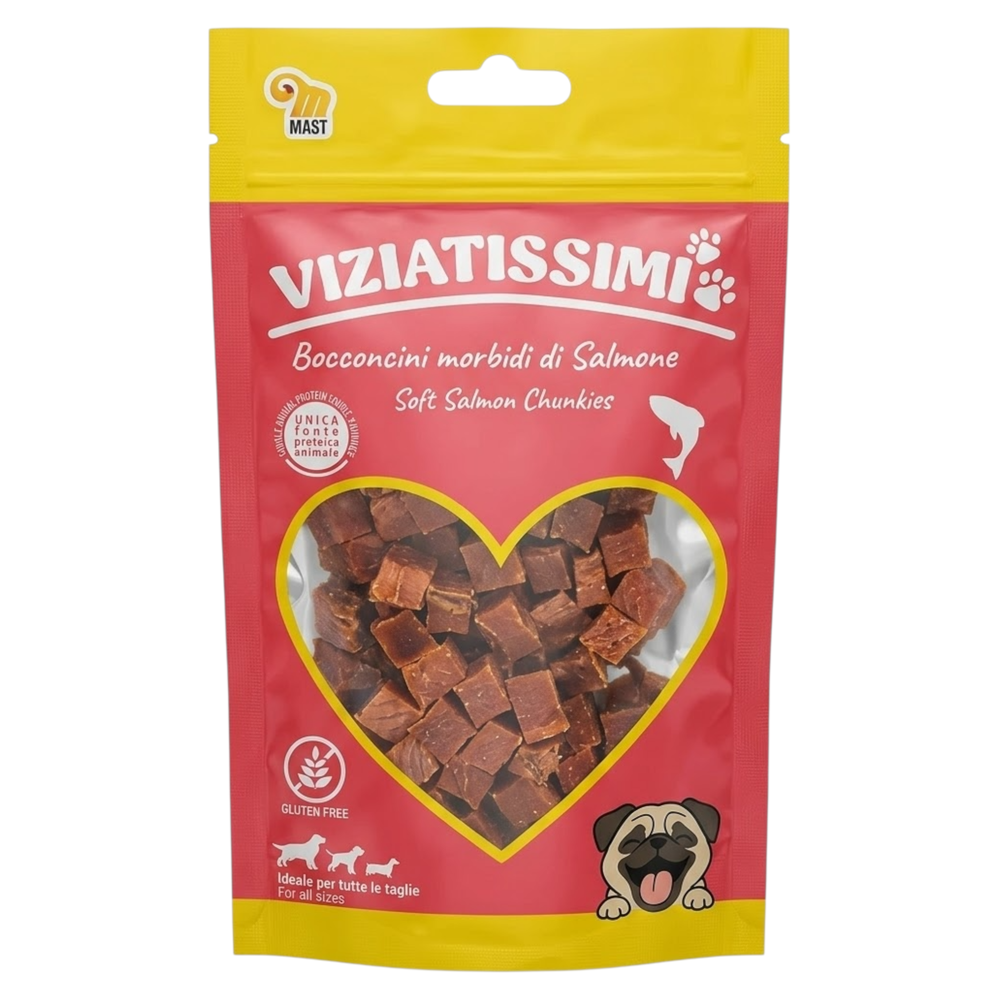 VIZIATISSIMI Snack Bocconcini di Salmone 80gr