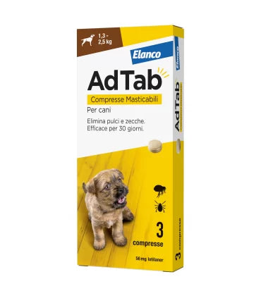 ELANCO AdTab Cani 1,3Kg / 5,5Kg - 3 cpr (56mg)