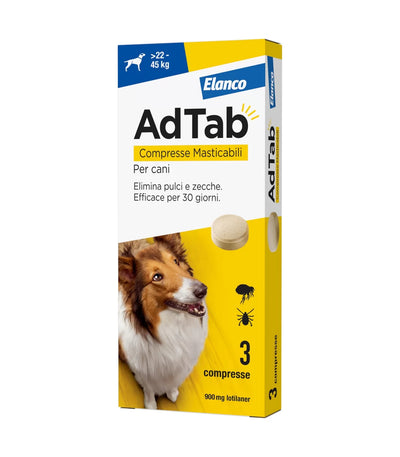 ELANCO AdTab Cani 22Kg / 45Kg - 3 cpr (900mg)