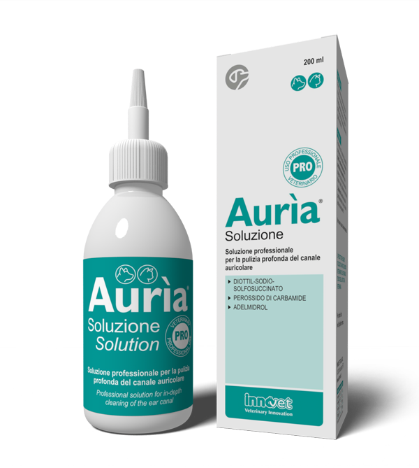 INNOVET Auria Soluzione Pro Cane & Gatto Flacone contagocce da 200ml con erogatore morbido