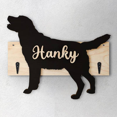 Labrador - Porta guinzaglio e/o chiavi personalizzato con il nome del tuo cane