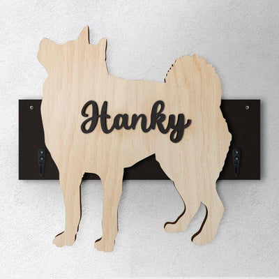 Shiba Inu - Porta guinzaglio e/o chiavi personalizzato con il nome del tuo cane