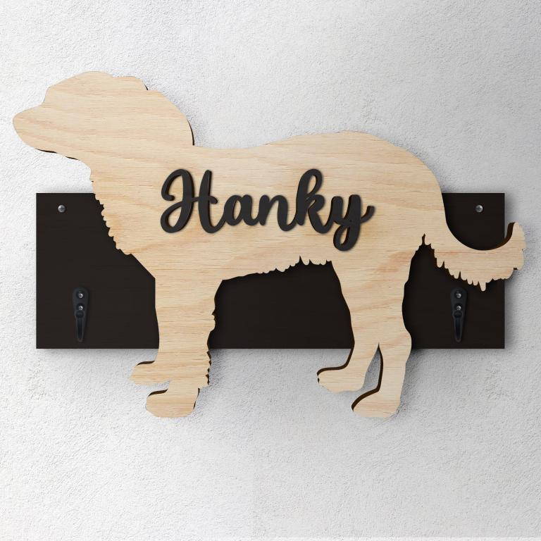 Russian Toy - Porta guinzaglio e/o chiavi personalizzato con il nome del tuo cane