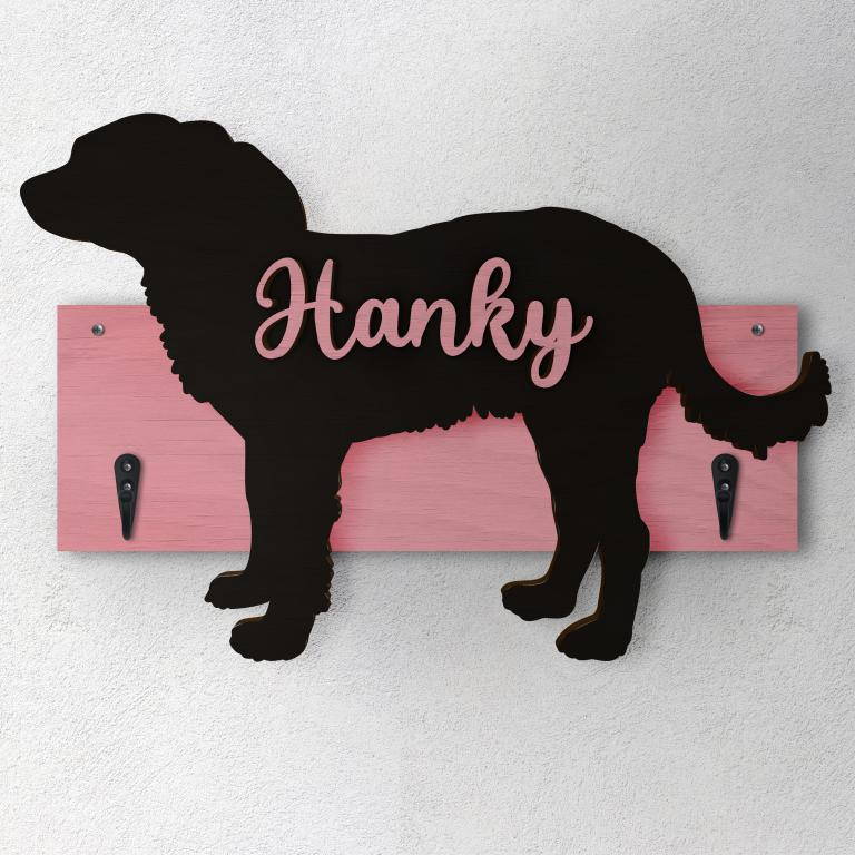 Russian Toy - Porta guinzaglio e/o chiavi personalizzato con il nome del tuo cane