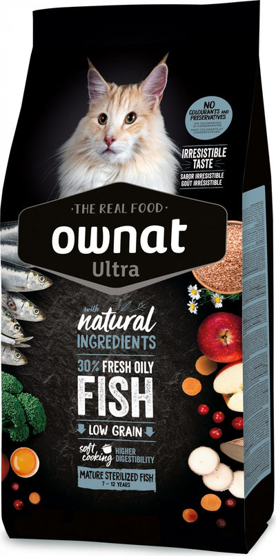 OWNAT Cat Ultra Mature Sterilized per gatto da 7 a 12 anni 1,5Kg