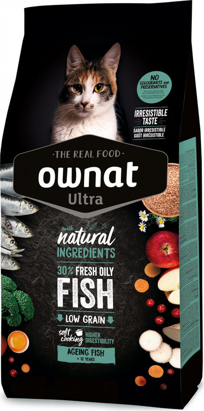 OWNAT Cat Ultra Ageing per gatti anziani +12 Pesce 1,5Kg