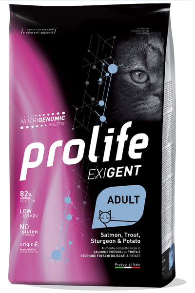 PROLIFE Gatto Exigent Adult Salmon, Trout, Sturgeon & Potato 1,5Kg