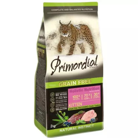 PRIMORDIAL Cat Kitten Anatra e Tacchino 2Kg