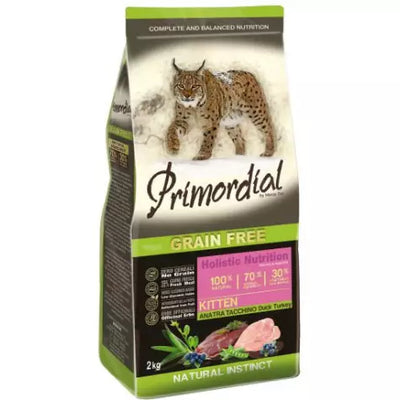 PRIMORDIAL Cat Kitten Anatra e Tacchino 2Kg